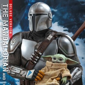 The Mandalorian & The Child Deluxe Star Wars The Mandalorian 1/4 Action Figure 2-Pack by Hot Toys